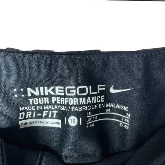 Nike Golf Womens Dri Fit Tournament Crop Pants Black 256860 size 10 EUC - Picture 8 of 12